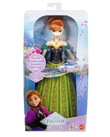 Disney Frozen Lalka Księżniczka Anna śpiewająca - Mattel