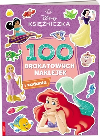 Disney Księżniczka. 100 brokatowych naklejek - praca zbiorowa