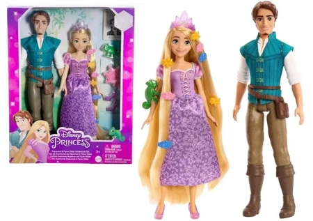 Disney Princess. Lalka Roszpunka i Flynn HLW39 - Mattel