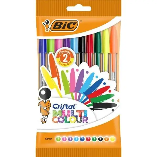Długopis Cristal Multicolour 10szt - BIC