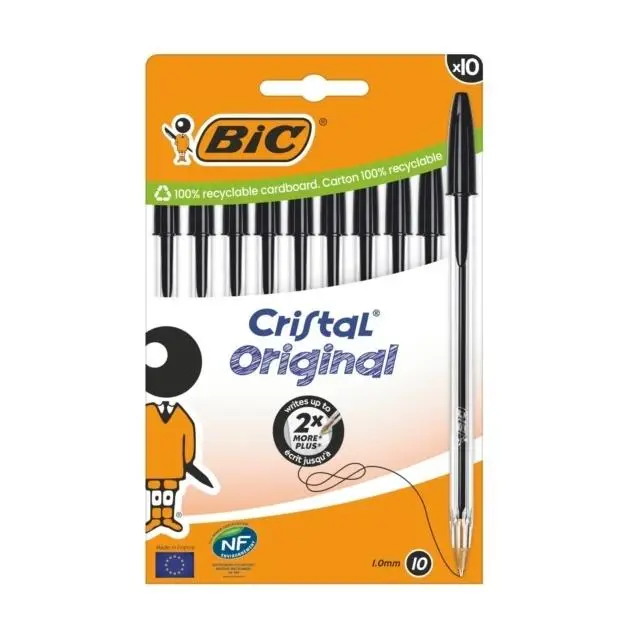 Długopis Cristal Original 10szt czarny BIC