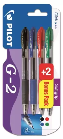 Długopis G-2 Pilot 2 sztuki 4 kolory - PILOT