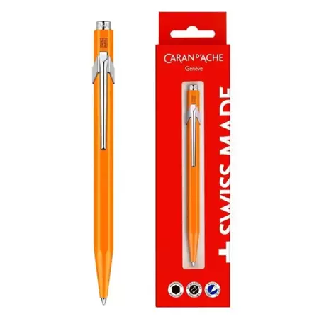 Długopis Gift Box fluo line pomarańczowy - Carandache