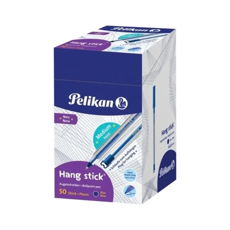 Długopis Hang Stick K86 niebieski (50szt) - PELIKAN