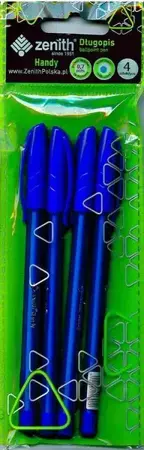 Długopis Zenith Handy 0,7mm 4 sztuki niebieski - ASTRA art-pap