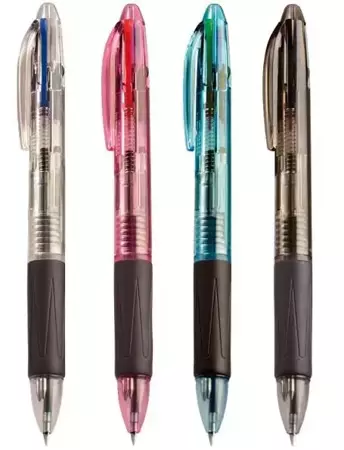Długopis czterokolorowy MIX (20szt.) KD800-4M - Tetis