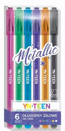 Długopis żelowy 6 kolorów Metallic YN TEEN - INTERDRUK