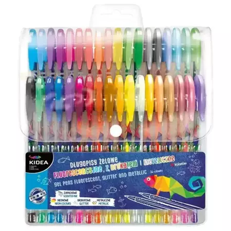 Długopisy żelowe 36 kolory KIDEA - DERFORM