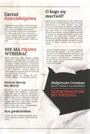 Doprowadzone do wrzenia Blog pisany na papierze - Małgorzata Grosman