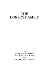 Dorsey Family - Dorsey Maxwell J.