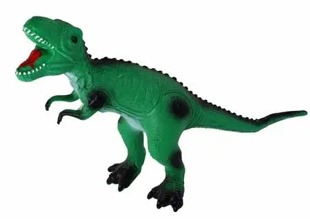 Duża figurka tyranozaur dźwięk 38cm zielony - Leantoys