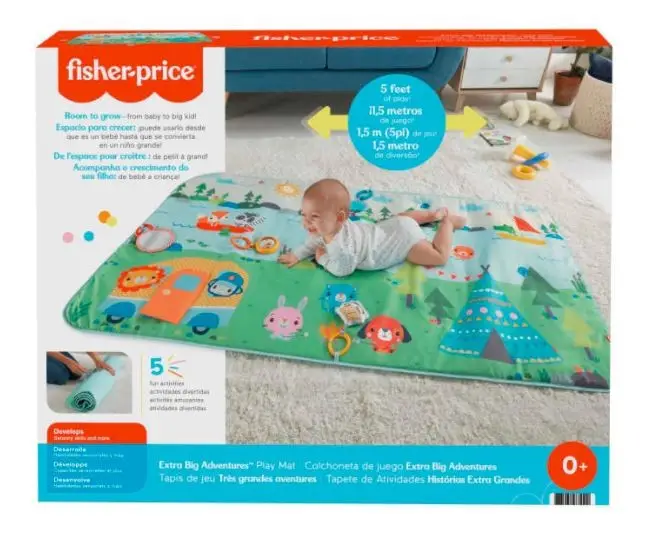 Duża mata do zabawy Wielkie przygody - Fisher Price