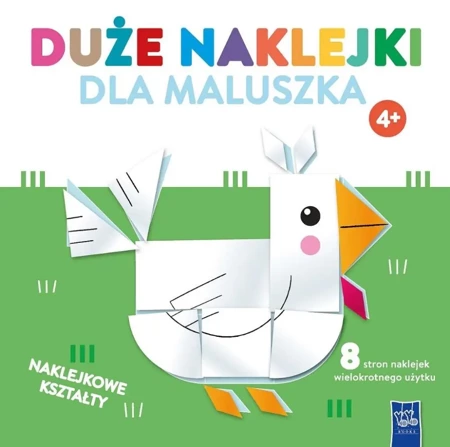 Duże naklejki dla maluszka 4+ Kurka - praca zbiorowa