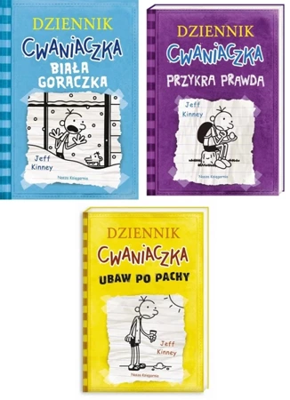 Dziennik cwaniaczka Ubaw po pachy + Przykra prawda + Biała gorączka PAK 4-6 - Jeff Kinney