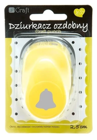 Dziurkacz ozdobny 2,5cm dzwonek MIX - Dalprint