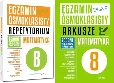 Egzamin ósmoklasisty Na 100% Matematyka 2w1 - Marlena Andrzejczak, Lucyna Butowska, Grażyna Kie