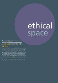 Ethical Space Vol.13 Issue 4