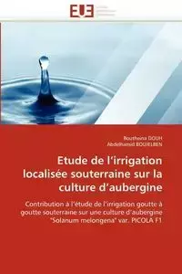 Etude de l''irrigation localisée souterraine sur la culture d''aubergine - Collectif