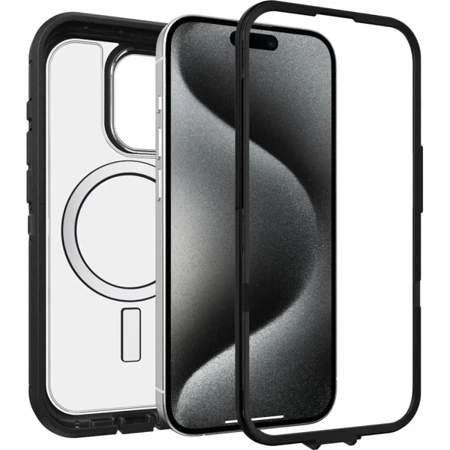 Etui OtterBox Defender XT Clear Apple iPhone 15 Pro Dark Side clear black - OTTERBOX