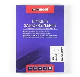 Etykiety samoprzylepne A4/100K 1x210x297mm - Penword