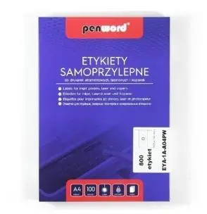 Etykiety samoprzylepne A4/100K 8x105x74mm - Penword