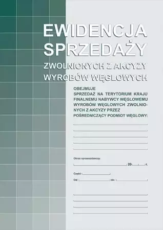 Ewidencja sprzedaży zawolnionych z akcyzy... 305-1 - Michalczyk i Prokop