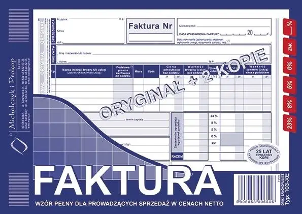 Faktura 103-XE - Michalczyk i Prokop