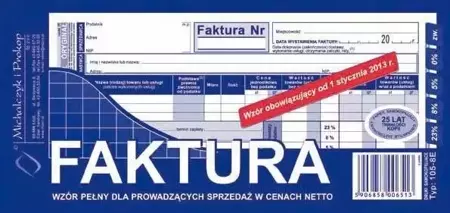 Faktura wzór pełny 105-8E - Michalczyk i Prokop