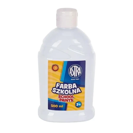 Farba szkolna biała 500ml ASTRA - ASTRA papiernicze