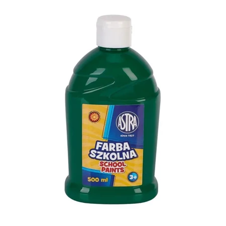 Farba szkolna ciemna zieleń 500ml ASTRA - ASTRA papiernicze