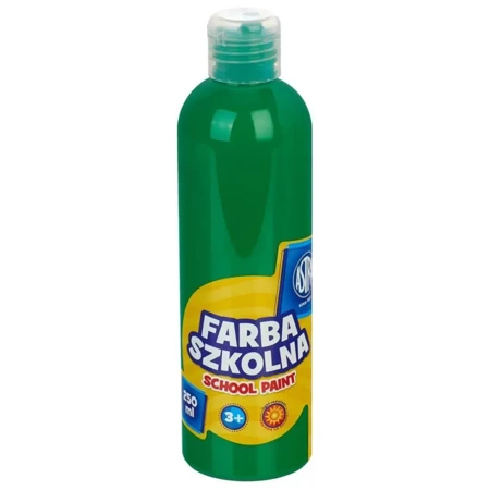 Farba szkolna naturalna tempera Astra 250 ml zielona jasna - ASTRA art-pap