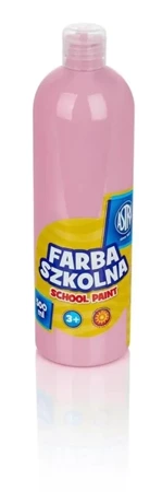 Farba szkolna różowa jasna 500ml ASTRA - ASTRA papiernicze