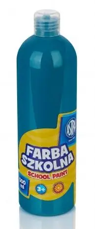 Farba szkolna turkusowa 500ml ASTRA - ASTRA papiernicze