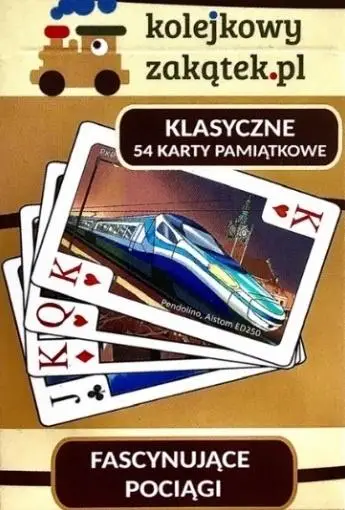 Fascynujące pociągi pełna talia kart - Kolejkowy Zakątek