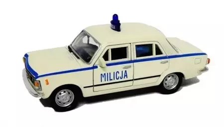 Fiat 125p 1:39 Milicja biały WELLY