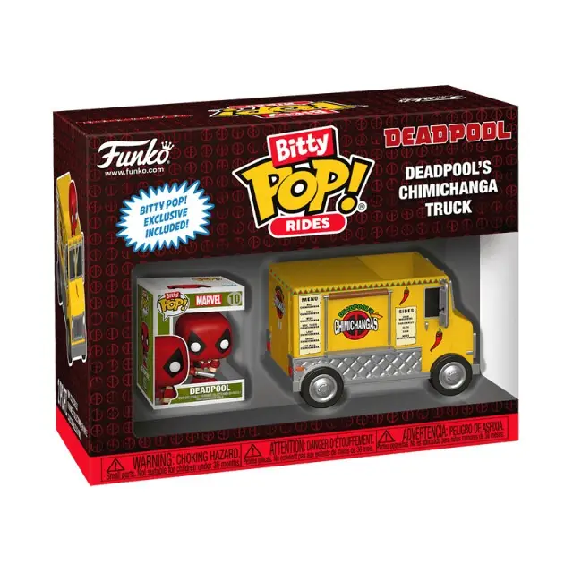 Figurka Bitty POP Rides Marvel Deadpool Chimichanga Truck Funko Pop - Funko POP