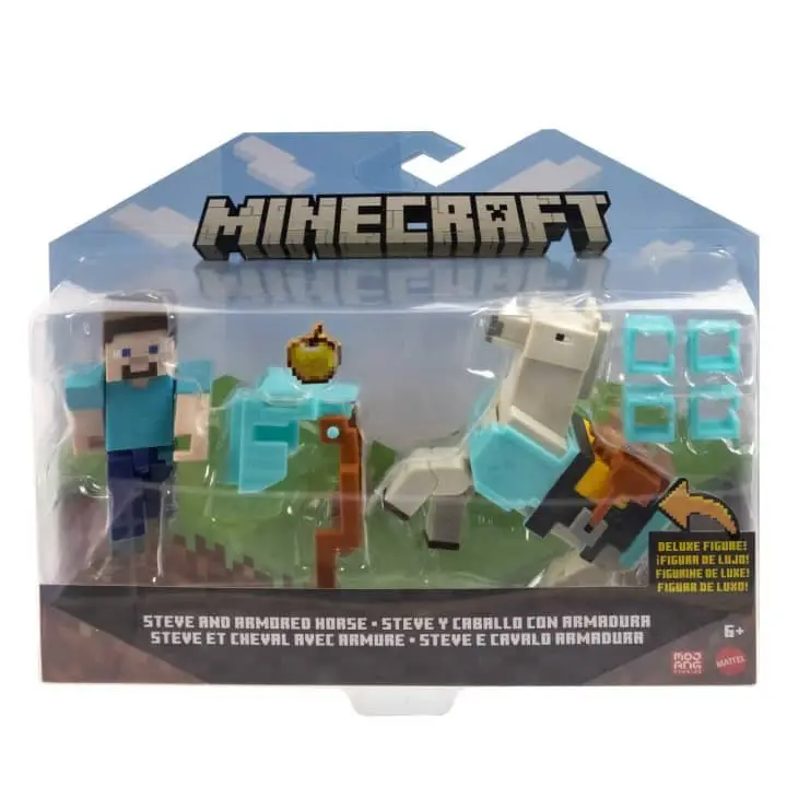 Figurka Minecraft Steve i koń - Mattel