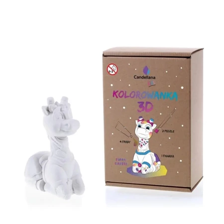 Figurka do pomalowania - Funny Giraffe - Candellana Kids