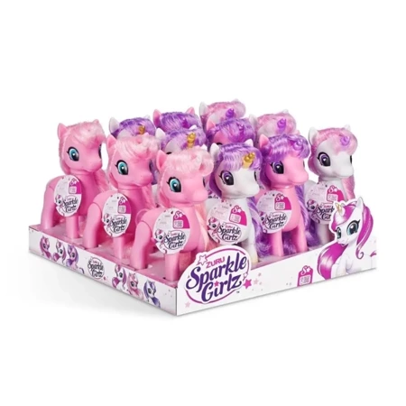 Figurki Jednorożce z Kucykami karton 12 sztuk - ZURU Sparkle Girlz