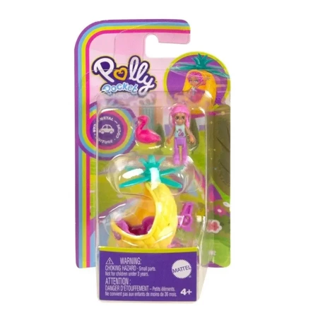 Figurki Polly Pocket Pollyville Helikopter Ananas - Mattel