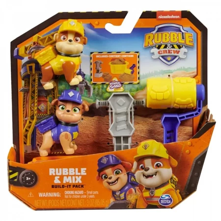 Figurki Psi Patrol Rubble i jego Ekipa 2-pak mix - Spin Master