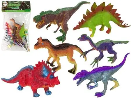 Figurki dinozaurów 6 sztuk - Leantoys