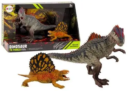 Figurki dinozaurów dimetrodon allozaur 2el - Leantoys