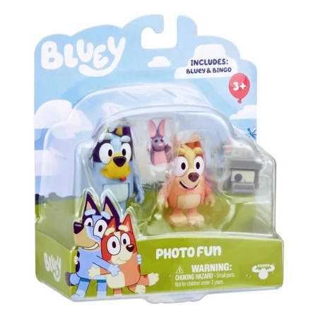 Figurki zestaw  2pak zabawa w Fotografa Bluey BLU13047 - TM TOYS