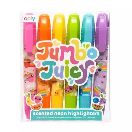 Flamastry pachnące neonowe Jumbo Juicy 6 kolorów - Kolorowe Baloniki