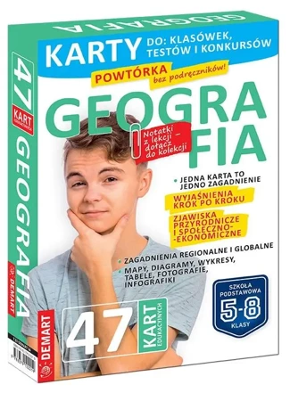 Geografia. Karty edukacyjne - Tomasz Mrozek, Jakub Sypniewski, Marzena Wieczorek