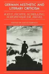 German Aesthetic Literary Criticism - David Simpson