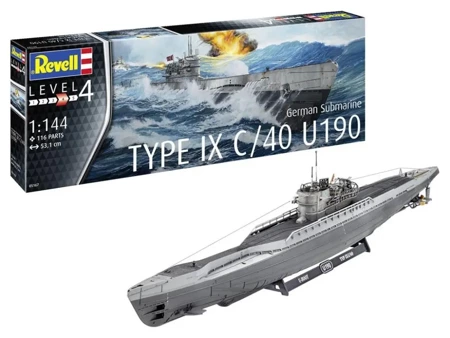 German Submarine Type IX C/40 U190 - Revell