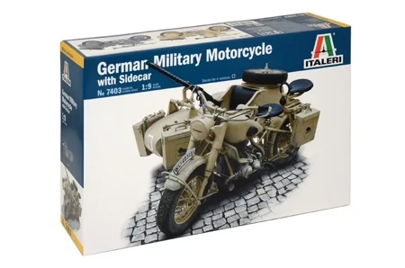 German military motorcycle with sidecar - Italeri