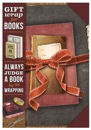 Gift wrap Papier do książki Vintage books - IF